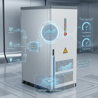 Armoire de stockage d'énergie extérieure refroidie par liquide 125 kW 261 kWh GR261L, étanche, pour usage commercial, équipement d'énergie solaire photovoltaïque avec batterie LiFePO4