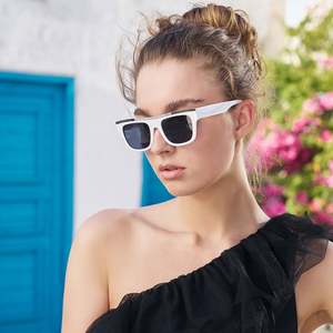 Gafas de Sol Personalizadas con Logotipo, Moda 2025, Montura Grande Vintage, Protección UV400, Estilo Ojo de Gato Cuadrado para Mujer - Product Image 4