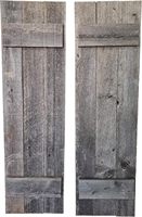 Cadre en bois rustique miroirs muraux décoratifs persiennes de ferme en bois maison fenêtre obturateur intérieur