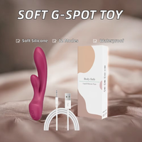 Elektrischer Kaninchen-Vibrator aus Silikon, G-Punkt-Stimulator mit USB-Aufladung, 12 Frequenzen & Wasserdichtes Sexspielzeug für Frauen