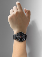 Jam Tangan Pria TOMI T030 Desain Baru Tali Kulit Dial Kaca Bulat Tanggal Otomatis Jam Tangan Quartz Ready Stock Jam Tangan Fashion untuk Unisex