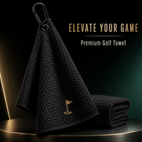 Toalla de Recuerdo de Golf con Impresión Personalizada del Mapa del Campo, Mercancía Memorabilia para Clientes de Tiendas de Artículos de Golf