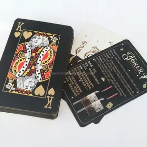 Personalizado de papel fornecedor jogo sujo preto nu jogando cartas com caixa de baralho