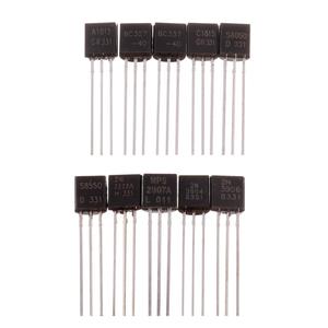 Transistors de puissance à trou <span class=keywords><strong>BOJACK</strong></span> 10 valeurs 250 pièces A1015 BC327 BC337 C1815 S8050 S8550 2N2222 2N2907 2N3904 2N3906 PNP NPN - Product Image 4