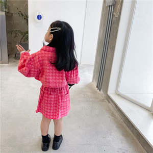 Ensemble de vêtements <span class=keywords><strong>en</strong></span> Denim pour bébé fille, 2 pièces, mode, Style coré<span class=keywords><strong>en</strong></span>, rose imprimé, veste + <span class=keywords><strong>jupe</strong></span> 1-6T, automne <span class=keywords><strong>2021</strong></span> - Product Image 6