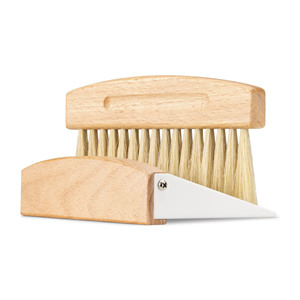 Ensemble mini balayette et pelle à poussière en bois avec brosse compacte en crin de cheval pour le nettoyage des tables et comptoirs - Product Image 6