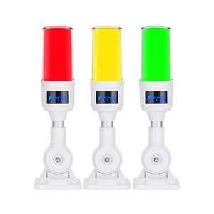 Luz indicadora de advertencia tricolor de una sola capa Oujie para equipos de máquinas herramienta, personalizable con logotipo tricolor - Product Image 2