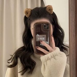 Pinza de Pelo Pequeña Color Maillard para Otoño e Invierno, Pinza de Pelo de Princesa para Flequillo y Orejas, Accesorio para el Cabello - Product Image 1