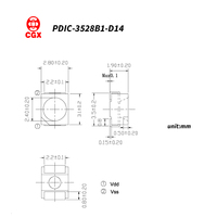 Détecteur de lumière visible CGX 3528 pour caméras de sécurité CCTV, détection de l'éclairage ambiant nocturne, diode photosensible PDIC