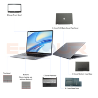 Laptop Housing for Different Brand LCD Back Cover Base Door Bottom Case Front Bezel Frame Palmrest Touchpad Buttons