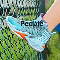 Chaussures de sport personnalisées, grande taille, pour jeunes, sports de plein air, parent-enfant, entraînement étudiant, baskets de basketball pratiques pour hommes