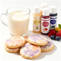 Colorant Alimentaire Liquide Aromatisé aux Fruits 50g pour Pâtisserie, Fondant, Glaçage, Macaron – Arôme Riche, Teinte Vive, Fournitures de Décoration de Boulangerie