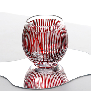 Copa <span class=keywords><strong>de</strong></span> Cristal Tallado Estilo Edo Personalizada, Ecológica, <span class=keywords><strong>de</strong></span> Alta Gama, para Vino Importado - Cristal Clásico con <span class=keywords><strong>Corte</strong></span> <span class=keywords><strong>de</strong></span> Diamante Rojo - Product Image 5