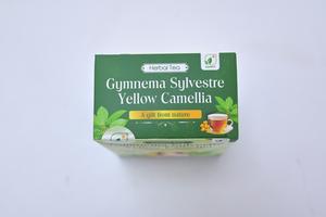 ชาสมุนไพรพรีเมียมผสมจิมเนมา ซิลเวสเตร้ และดอกคามีเลียสีเหลืองอบแห้ง บรรจุในถุงชา 2 กรัม ผลิตภัณฑ์เพื่อสุขภาพจากเวียดนาม ขั้นต่ำสั่งซื้อ 20 กล่อง - Product Image 2