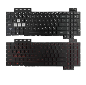 แป้นพิมพ์เทคลาโดสสำหรับเอซุส ทียูเอฟ เกมมิ่ง FX504 FX504GD FX504GE <span class=keywords><strong>FX504GM</strong></span> FX80 FX80GM ภาษาอังกฤษ US แบ็คไลท์ - Product Image 1