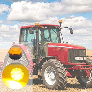 2 <strong>Bolts</strong> LED <strong>Flashing</strong> Strobe Road Safety Emergency Beacon Lights for Forklift Farm Machinery Bus ATV Cleaning Equipment DC10-110V - Product Image 5