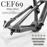 Cadre de vélo électrique CEF69 29er Boost Intégré Affichage DPC030 Moteur Bafang M560 750W Batterie 835Wh Cadre de vélo en fibre de carbone Enduro