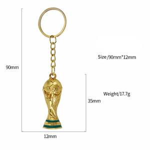 Gantungan kunci suvenir sepak bola 2026 penggemar sepak bola Messi gantungan kunci liontin tas kustom gantungan kunci kerajinan logam jimat
