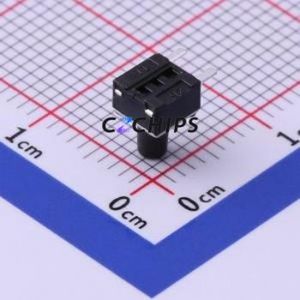 TS-1091B-A7B3-D2 Tactile Switch Through hole Component THT Switch Single Pole Single Throw Round Button 2.5N Right Angle Insert - Product Image 2