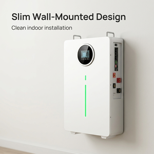 Batería de Almacenamiento de Energía Doméstica de 51.2V 100Ah LiFePO4, Montada en Pared, 5.12kWh, para Respaldo Solar Fuera de la Red con CAN RS485 - Product Image 6