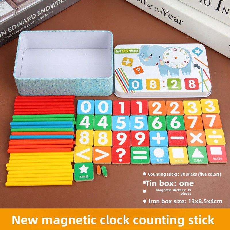 Reloj magnético Little Elephant 35 símbolos numéricos magnéticos