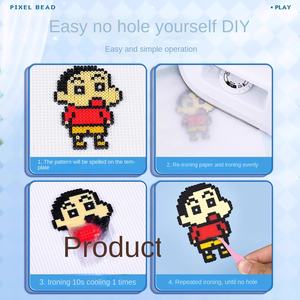 Набор для творчества и обучения из пластиковых бусин Perler и Hama для детей — развивающая игрушка для творчества и обучения с формами для бусин и досками для термофиксации - Product Image 4