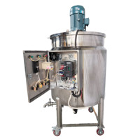 Réservoir de mélange électrique industriel de haute qualité en acier inoxydable, réservoir de mélange pour shampooing, sauce liquide, mélangeur sous vide chauffé, homogénéisateur
