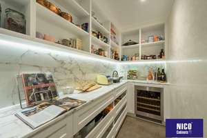 NICOCABINET - Gabinetes de Cocina Modulares de Estilo Europeo con Puertas Shaker, Acabado en Laca Blanca Brillante, Cierre Suave, para Casas Grandes y Modernas - Product Image 5