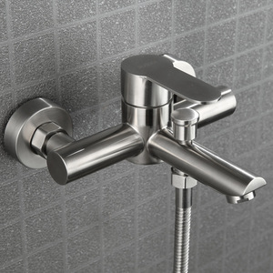 ก๊อกน้ำติดผนังห้องน้ำ สแตนเลส SUS 304 สำหรับอ่างอาบน้ำ น้ำร้อนน้ำเย็น - Product Image 4