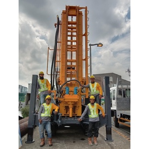 Plataforma de perforación de 600m de profundidad hidráulica completa, máquina de perforación de pozos de agua para construcción de pozos geotérmicos y subterráneos - Product Image 3