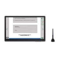 Moniteur d'affichage à stylo signature à écran tactile sans fil à résonance électromagnétique sans batterie de 23.8 pouces