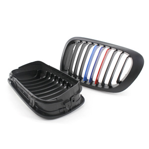 Calandre avant style M noire mate pour BMW Série 3 E46, en plastique ABS, pièce de rechange pour mise à niveau, numéro de pièce A-E46-2LK-YM - Product Image 2