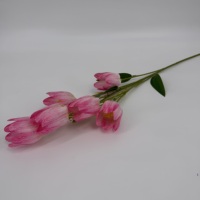 Vente en gros de fleurs artificielles en soie, tulipes dégradées à longue tige de 83 cm, tulipes artificielles personnalisées pour la décoration florale de mariage et de la maison