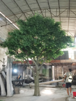 Grands arbres artificiels géants d'extérieur, arbres décoratifs en acacia, arbres magiques et plantes pour aménagement paysager, arbre d'automne artificiel