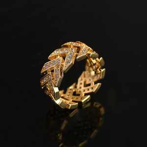 Copper <b>Set</b> Zircon <b>Ring</b> Trendy Hip Hop Jewelry Classic <b>Ring</b> for Couples - Product Image 3