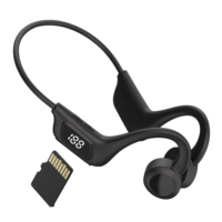 Casque à conduction osseuse personnalisé U9, prise en charge de la mémoire 8 Go, mode Bluetooth et MP3, étanche IPX7, pour le sport en plein air et le cyclisme