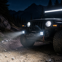 Tout nouveau projecteur tout-terrain à LED bicolore universel moto antibrouillard voiture LED éclairage mise à niveau autres accessoires d'éclairage de voiture