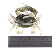 Leurres souples réalistes en silicone pour crabe d'eau salée de glace pour la plongée en profondeur, la pêche à la traîne