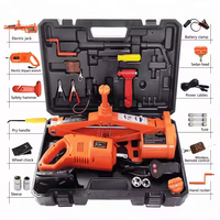 Cric de voiture Clé à chocs électrique 45cm 5 tonnes Crics de voiture 120w 12v Kit de crics de levage pour SUV Outils de réparation Cric de voiture horizontal
