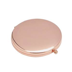 Compact Round <b>Mirror</b> with Ros Button 2x Magnification Foldable Rectangle <b>Flower</b> Pattern PU Frame Boxed Cosmetic <b>Mirror</b> - Product Image 3