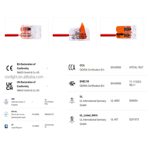 Conectores de Cableado Eléctrico Originales Alemanes Wa <span class=keywords><strong>Gos</strong></span> 221-2411, Conectores de Palanca para Cables Conductores - Product Image 2