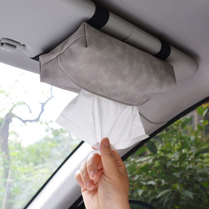 Caja de pañuelos creativa para colgar en el coche, para viseras, perfecta para la decoración interior del coche, venta al por mayor del fabricante. - Product Image 1