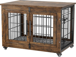 Cross-border for Hot-selling Puppy <strong>Cage</strong> Pet Furniture Double Doors Iron Gate Anti-bite Waterproof <strong>Dog</strong> <strong>Cage</strong> for Indoor All - Product Image 6