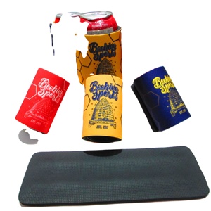 Custom Sublimation 5mm Neoprene Slap Wrap Coozies Slap Beer Can Cooler Coolies Backpack with Full Printing - Product Image 4