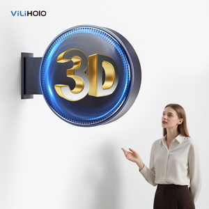 Vitrine publicitaire holographique LED double face avec ventilateur <span class=keywords><strong>3D</strong></span> pour promotion en centre commercial et commerce de détail - Product Image 1