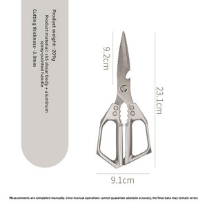 <span class=keywords><strong>Ciseaux</strong></span> de <span class=keywords><strong>cuisine</strong></span> multifonctionnels à lame tranchante pour couper les os durs en acier inoxydable pour la maison - Product Image 2