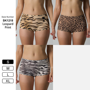 SK1218 Nuovi Boxer da Donna Stile Leopardato Ultra Elasticizzati a Vita Alta, Slip Boxer Super Morbidi da Donna - Product Image 6