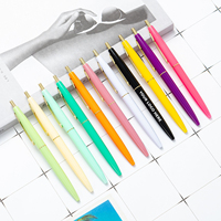 Stylo bille multicolore rétractable en plastique pour le bureau et l'école, stylo promotionnel