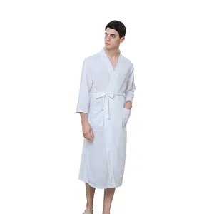 Sunhome Customized Design Sleepwear MutiSize Vacation Waffle Nightwear Man's Towel Bathrobes