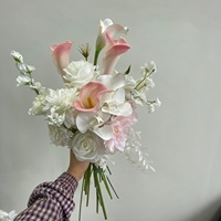 Bouquet de mariée artificiel en forme de goutte d'eau, style cascade, pour mariage, vente chaude en usine